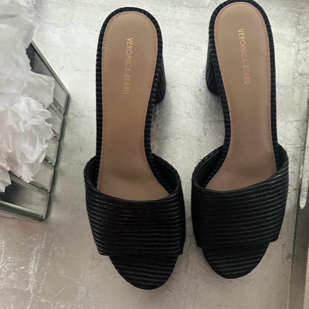 Veronica Beard Dali Platform Sandals - worn 1x